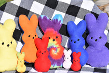 Load image into Gallery viewer, Marshmallow Bunny Easter set (includes snap tab, charm, bookmark & stuffies) machine embroidery design (DIGITAL DOWNLOAD)