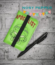 Load image into Gallery viewer, Apoca list Notebook cover (2 sizes available) machine embroidery design DIGITAL DOWNLOAD