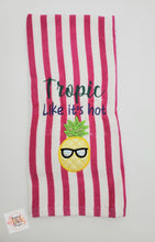 Load image into Gallery viewer, Tropic like it's hot applique machine embroidery design (4 sizes included) DIGITAL DOWNLOAD