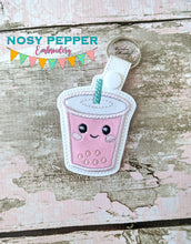 Load image into Gallery viewer, Boba Applique Snap Tab (single & multi files included) machine embroidery design DIGITAL DOWNLOAD