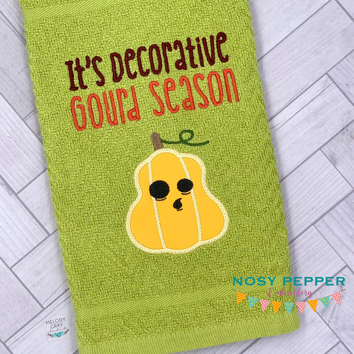 Decorative Gourd Season (2 versions & 4 sizes included) machine embroi