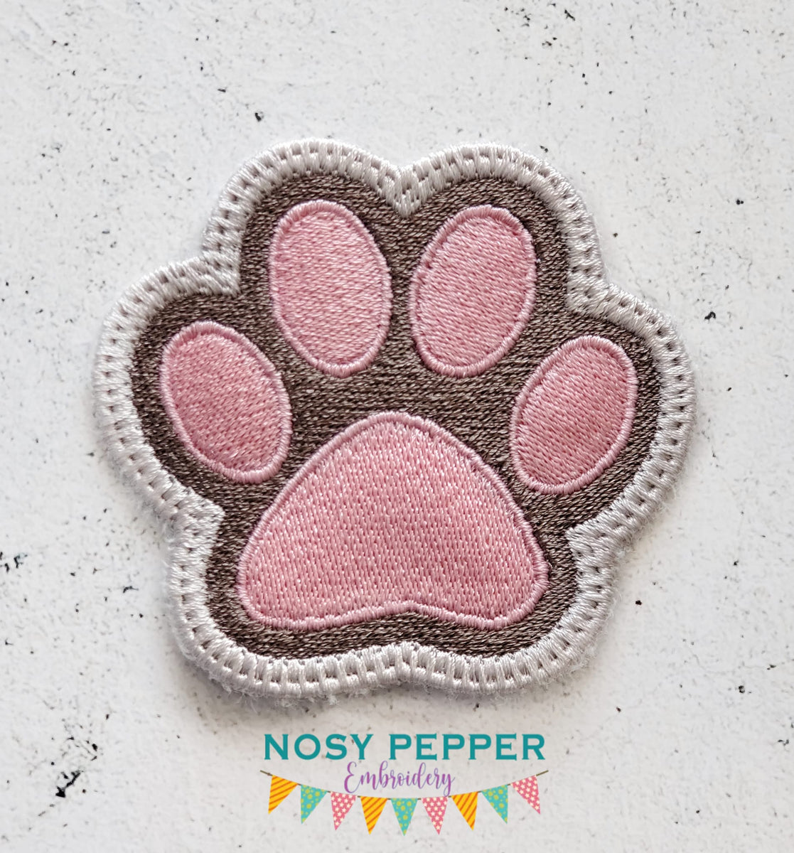 thumbnail image 2 of Black Dog Paw Print Embroidered Patches – Iron-On / Sew-On – Lot Of 4 2 of 6