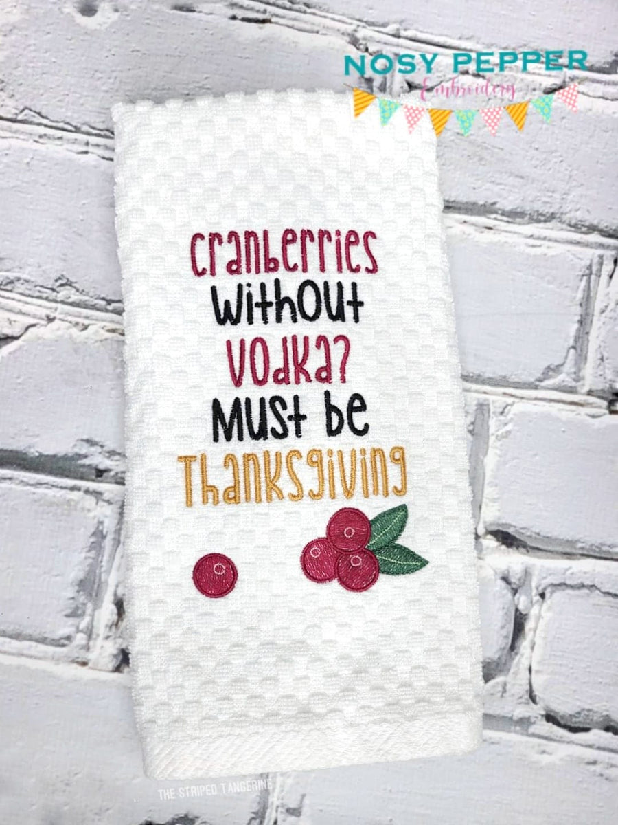 Cranberries machine embroidery design (4 sizes included) DIGITAL DOWNL