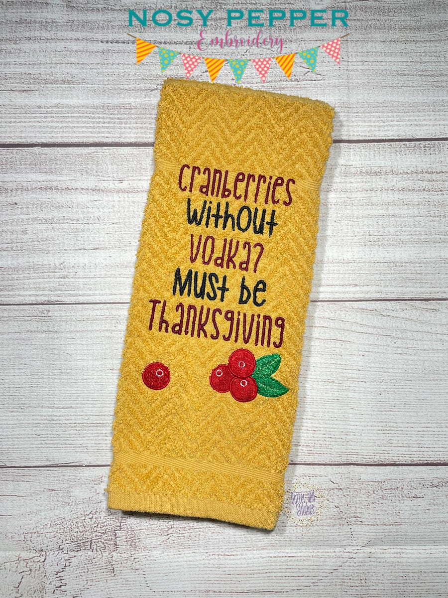 Cranberries machine embroidery design (4 sizes included) DIGITAL DOWNL