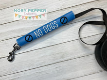 Load image into Gallery viewer, No Dogs Collar Wrap machine embroidery design 3 sizes included DIGITAL DOWNLOAD