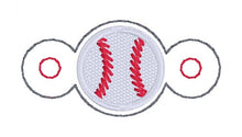 Load image into Gallery viewer, Baseball Shoe Charm machine embroidery design (3 versions included) DIGITAL DOWNLOAD