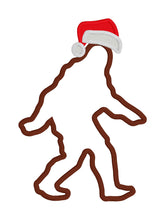 Load image into Gallery viewer, Bigfoot Santa applique machine embroidery design (4 sizes included) DIGITAL DOWNLOAD