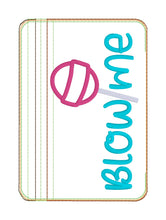 Load image into Gallery viewer, Blow Me applique ITH Bag (4 sizes available) machine embroidery design DIGITAL DOWNLOAD