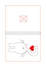 Load image into Gallery viewer, Cat Butt Notebook cover (2 sizes available) machine embroidery design DIGITAL DOWNLOAD