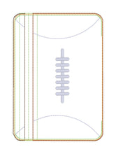Load image into Gallery viewer, Football ITH Bag (5 sizes available) machine embroidery design DIGITAL DOWNLOAD