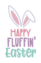 Load image into Gallery viewer, Happy Fluffin Easter machine embroidery design (4 sizes included) DIGITAL DOWNLOAD