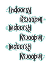 Load image into Gallery viewer, Indoorsy Fob & Snap Tab machine embroidery design (single & multi files included) DIGITAL DOWNLOAD