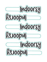 Load image into Gallery viewer, Indoorsy Fob & Snap Tab machine embroidery design (single & multi files included) DIGITAL DOWNLOAD