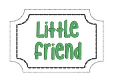 Load image into Gallery viewer, Say Aloe to my little friend planter band &amp; little friend plant marker (3 sizes of planter bands included) machine embroidery design DIGITAL DOWNLOAD