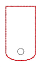 Load image into Gallery viewer, Notebook Cover Tab add on (3 sizes included) READ DESCRIPTION machine embroidery design DIGITAL DOWNLOAD