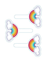 Load image into Gallery viewer, Rainbow Appliqué Set machine embroidery designs (ITH bag, single & multi files included) DIGITAL DOWNLOAD