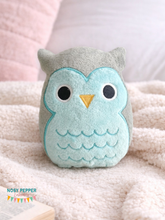 Load image into Gallery viewer, Owl squishy stuffie (5 sizes included) machine embroidery design machine embroidery design DIGITAL DOWNLOAD