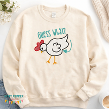 Load image into Gallery viewer, Chicken Butt Machine Embroidery Design (5 sizes and 2 versions included) DIGITAL DOWNLOAD