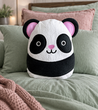 Load image into Gallery viewer, Panda stuffie (5 sizes included) machine embroidery design DIGITAL DOWNLOAD