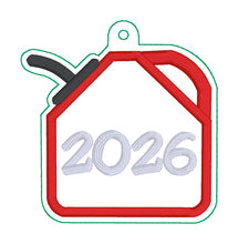 Load image into Gallery viewer, 2026 Gas applique ornament machine embroidery design DIGITAL DOWNLOAD
