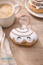 Load image into Gallery viewer, Cinnamon Roll mini stuffie machine embroidery design DIGITAL DOWNLOAD