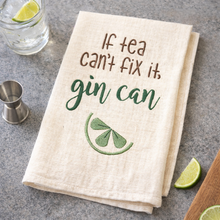 Load image into Gallery viewer, If tea can't fix it, gin can machine embroidery design (5 sizes included) DIGITAL DOWNLOAD