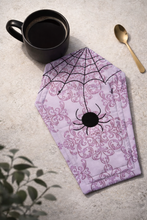 Load image into Gallery viewer, Coffin hot pad machine embroidery design (5 sizes included) —AUG 25 MB—DIGITAL DOWNLOAD