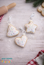 Load image into Gallery viewer, Christmas Cookie mini stuffie set (3 designs included) machine embroidery designs DIGITAL DOWNLOAD
