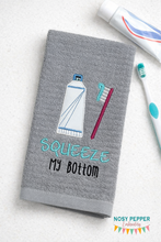 Load image into Gallery viewer, Squeeze my bottom (4 sizes included) applique machine embroidery design DIGITAL DOWNLOAD