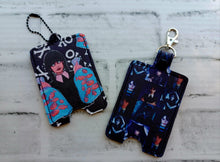 Load image into Gallery viewer, Lanyard card case machine embroidery design 5x7 hoop (eyelet and snap tab designs included) DIGITAL DOWNLOAD