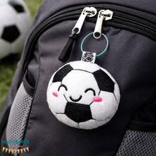 Load image into Gallery viewer, Soccer mini stuffie machine embroidery design DIGITAL DOWNLOAD