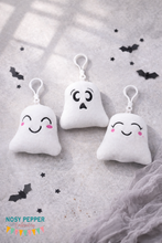 Load image into Gallery viewer, Ghost mini stuffie set (3 designs included) — SEPT MB—machine embroidery designs DIGITAL DOWNLOAD