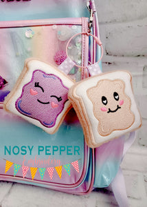 Peanut Butter & Jelly Mini Stuffies Machine Embroidery Design DIGITAL DOWNLOAD