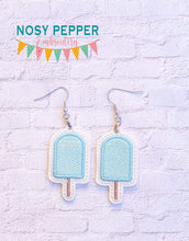 Load image into Gallery viewer, Popsicle ITH earrings April Mystery Bundle machine embroidery design DIGITAL DOWNLOAD