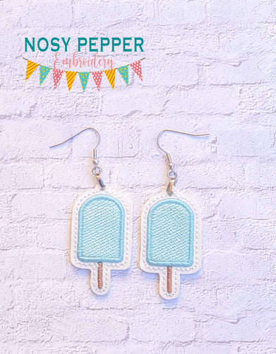 Popsicle ITH earrings April Mystery Bundle machine embroidery design DIGITAL DOWNLOAD