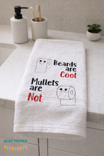 Load image into Gallery viewer, Beards vs Mullets Embroidery Design (2 sizes included) machine embroidery design DIGITAL DOWNLOAD