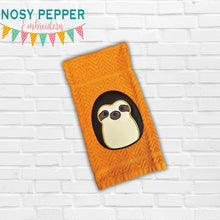 Load image into Gallery viewer, Sloth Squishy applique embroidery design (5 sizes included) DIGITAL DOWNLOAD