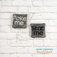 Load image into Gallery viewer, Pin Cushion set (2 designs included) machine embroidery design DIGITAL DOWNLOAD