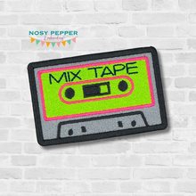 Load image into Gallery viewer, Mix Tape patch machine embroidery design DIGITAL DOWNLOAD