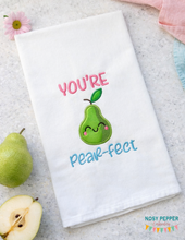 Load image into Gallery viewer, Pear-fect machine applique embroidery design (4 sizes included) DIGITAL DOWNLOAD