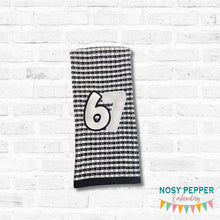 Load image into Gallery viewer, 67 appliqué machine embroidery design (5 sizes included) DIGITAL DOWNLOAD00