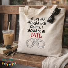 Load image into Gallery viewer, Jail machine embroidery design (4 sizes included) DIGITAL DOWNLOAD