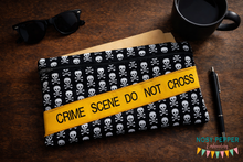 Load image into Gallery viewer, Crime Scene Tape Applique ITH Bag (4 Sizes available) machine embroidery design DIGITAL DOWNLOAD