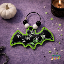 Load image into Gallery viewer, Bat Applique Shaker Bag tag —SEPT MB—machine embroidery design DIGITAL DOWNLOAD
