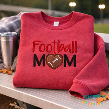 Load image into Gallery viewer, Football Mom Applique machine embroidery design (5 sizes included) DIGITAL DOWNLOAD