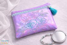 Load image into Gallery viewer, Rose ITH Bag embroidery design (5 sizes available) DIGITAL DOWNLOAD