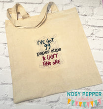 Load image into Gallery viewer, 99 Clips embroidery design (4 sizes included) DIGITAL DOWNLOAD