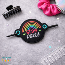 Load image into Gallery viewer, Stay Petty Bun cover —FEB 26 MB—machine embroidery design DIGITAL DOWNLOAD