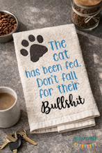 Load image into Gallery viewer, The Cat has been fed 4 sizes included machine embroidery design DIGITAL DOWNLOAD