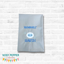 Load image into Gallery viewer, Abominable appliqué machine embroidery design (4 sizes included) DIGITAL DOWNLOAD